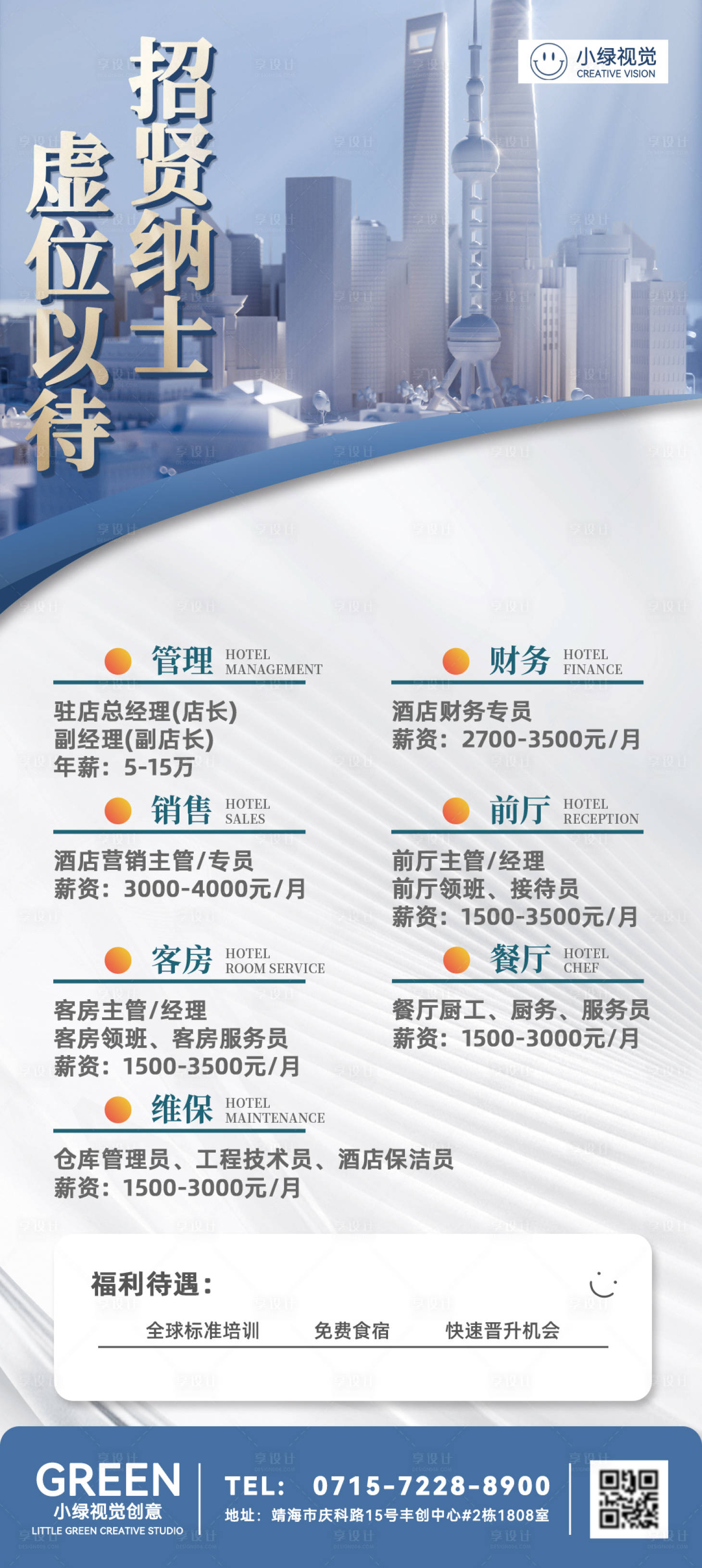 源文件下载【招聘城市展架】编号：32320024123679145