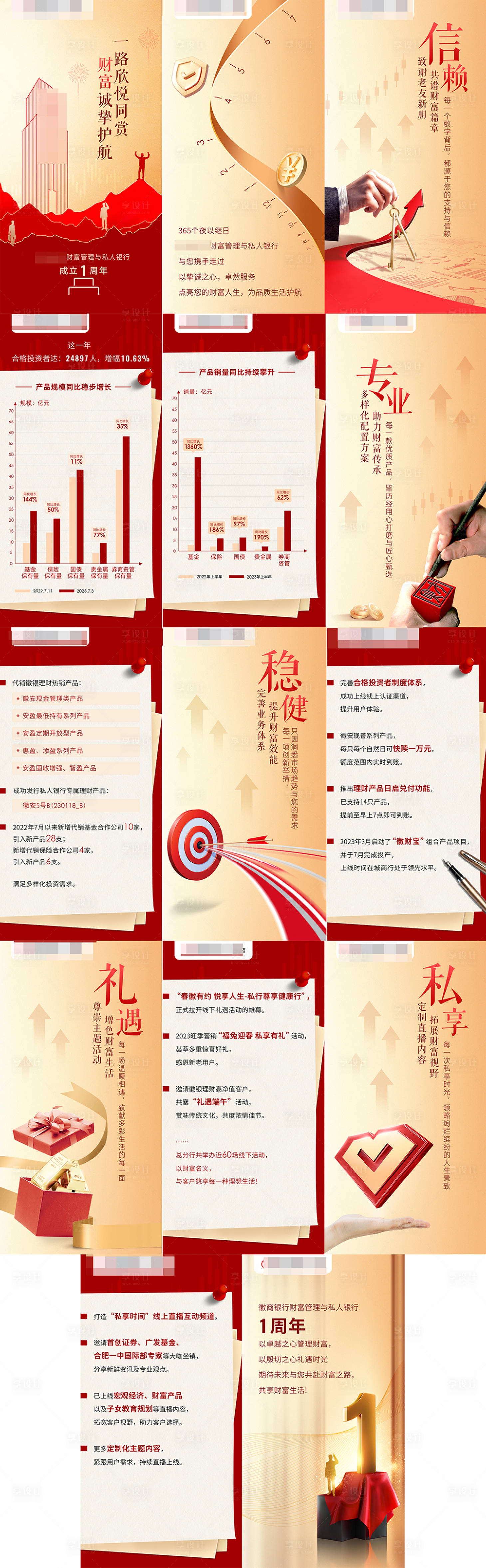 源文件下載【享設(shè)計(jì)】搜索編號(hào)：53030024028219246【銀行一周年h5海報(bào)】