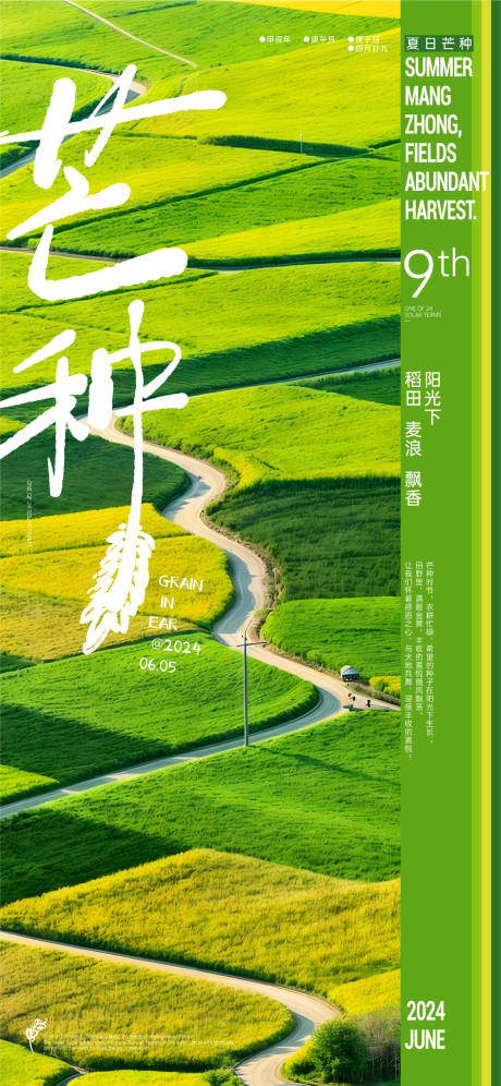 源文件下载【芒种节气海报】编号：46050023722866368
