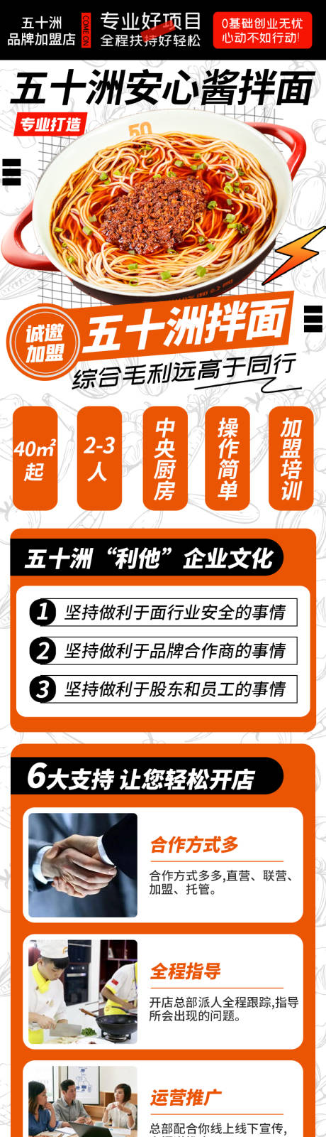源文件下载【简约创意加盟企业食品专题设计】编号：57130024145637704