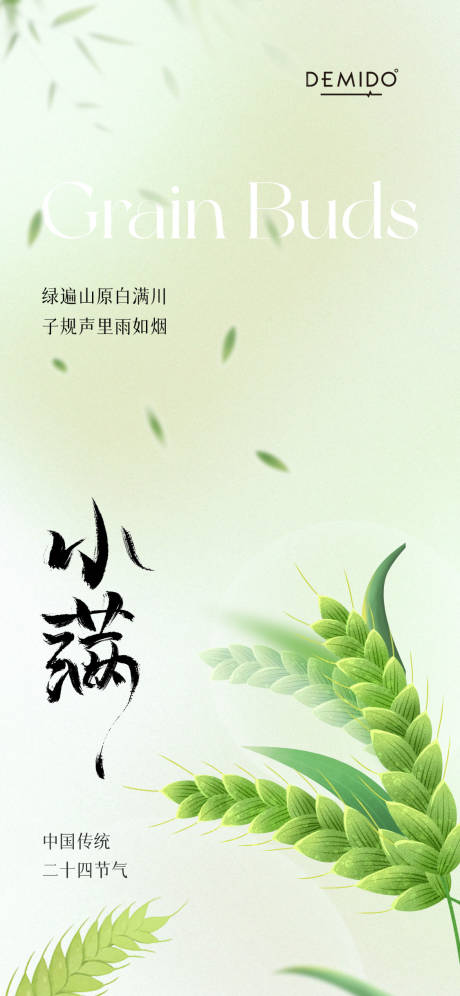 源文件下载【小满节气海报】编号：25240023745248405