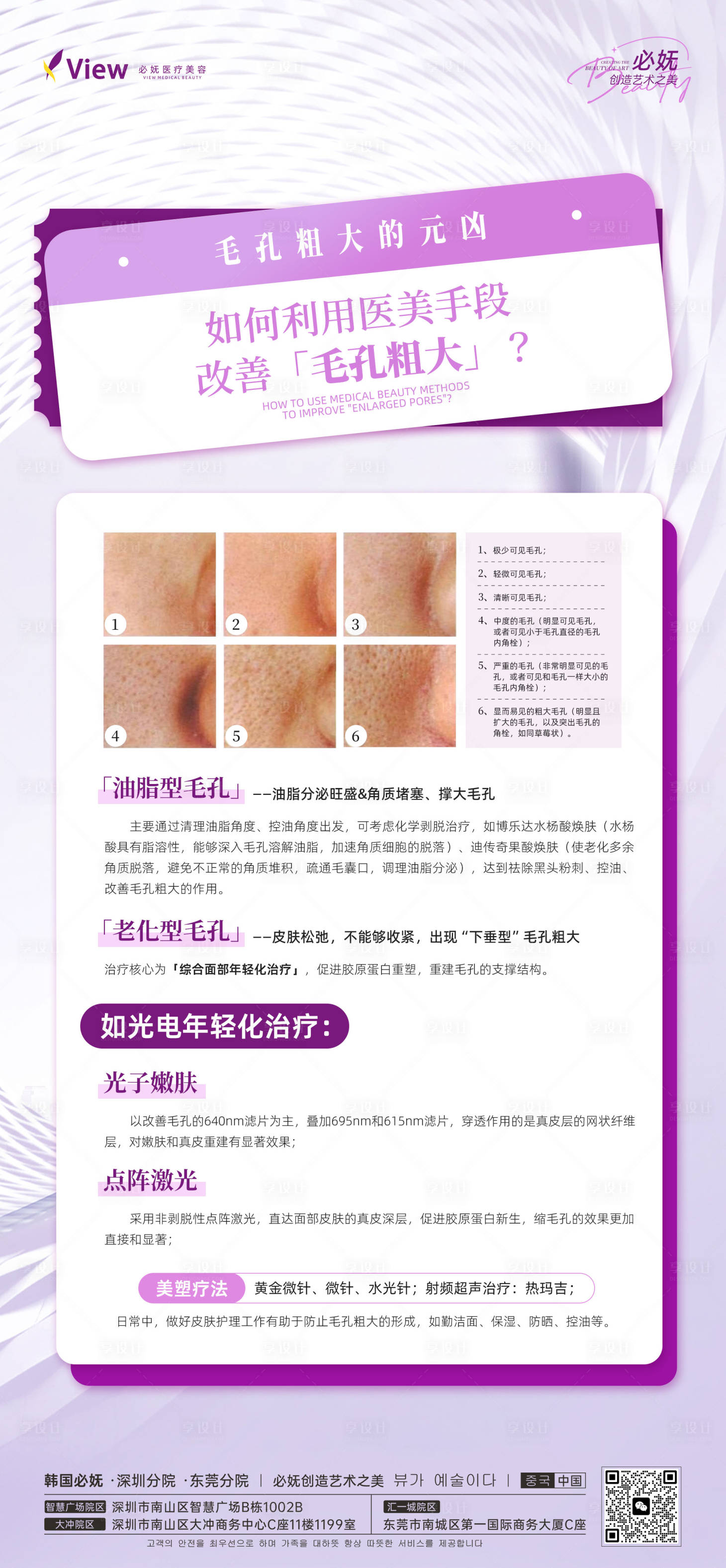 源文件下載【享設(shè)計】搜索編號：10360024017258911【如何利用醫(yī)美手段改善毛孔粗大海報】