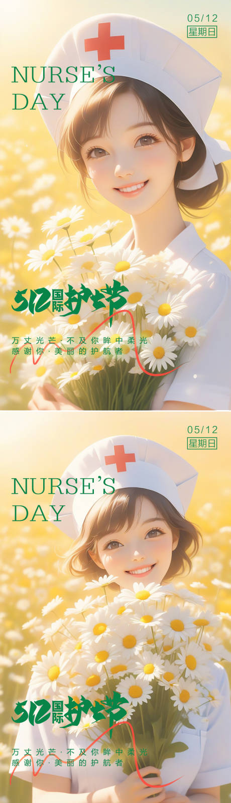 源文件下载【享设计】搜索编号：19500023752657407【512护士节海报】