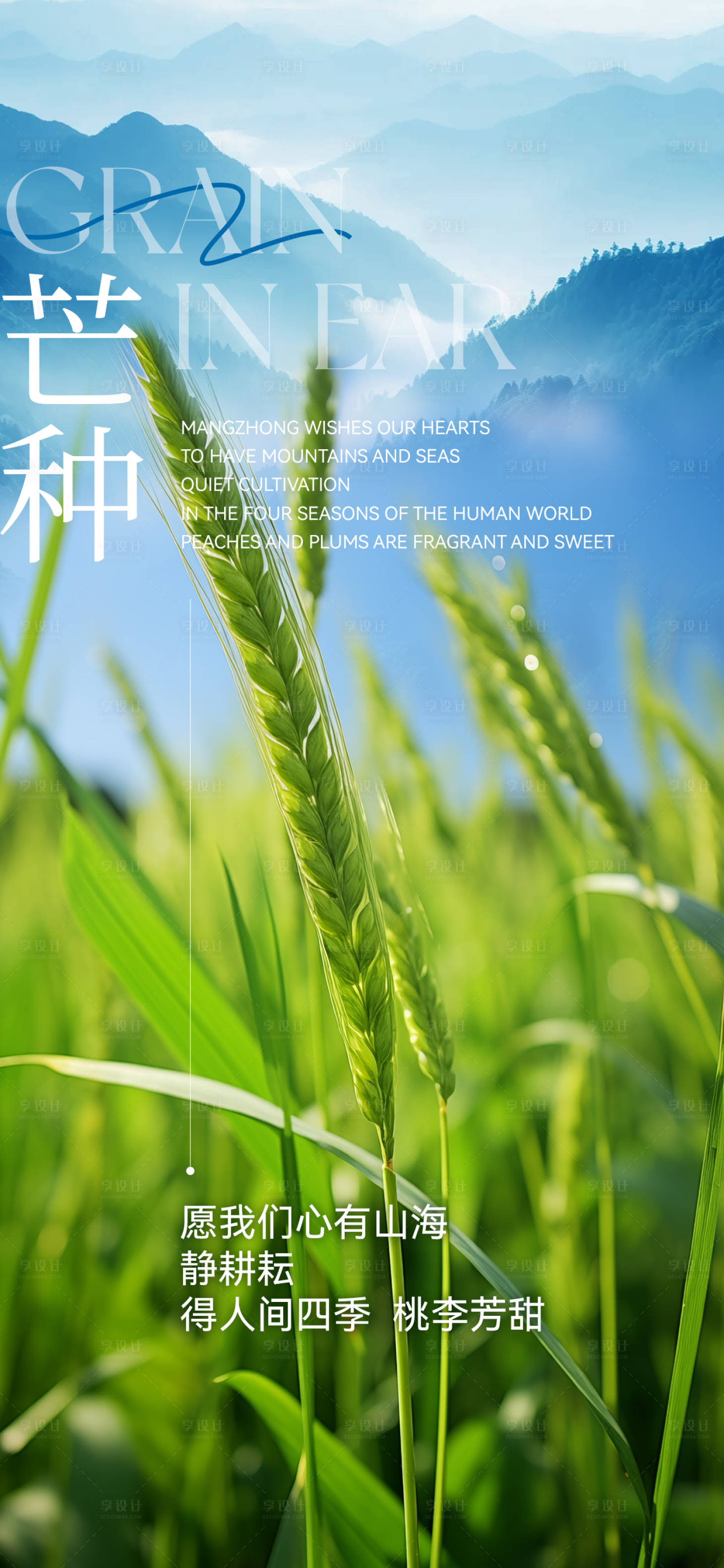 源文件下載【享設計】搜索編號：22700024320068448【芒種節氣海報】