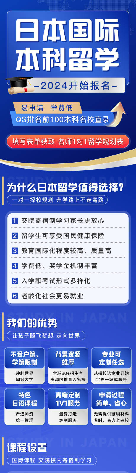 源文件下载【日本国际本科留学长图海报】编号：55160024582612223