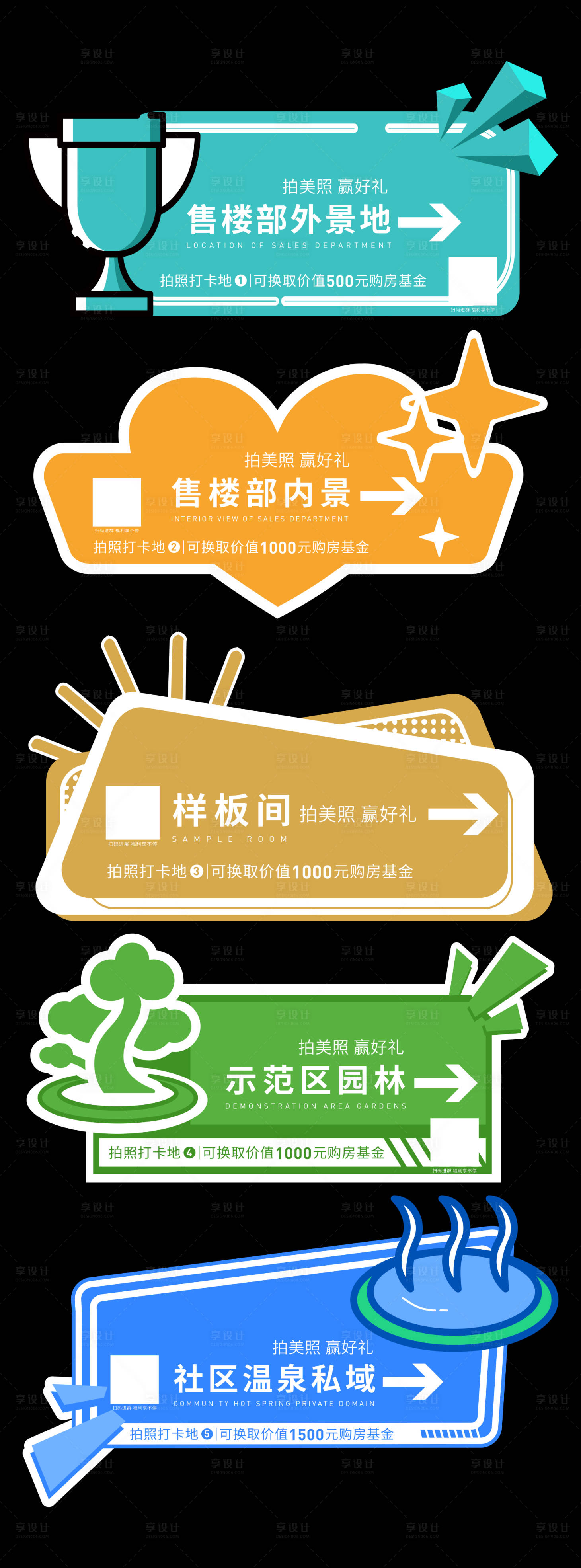 源文件下載【享設計】搜索編號：70830024583313900【房地產指示牌】