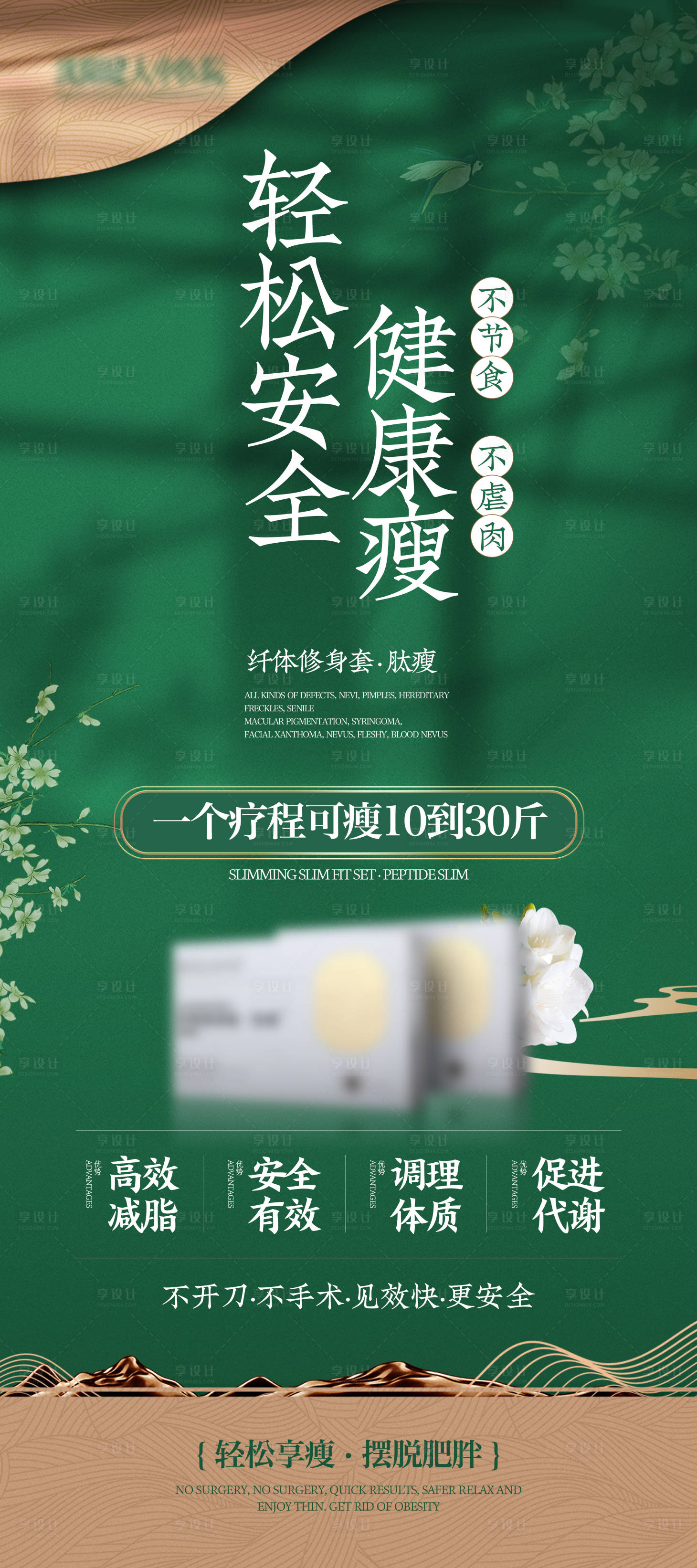 源文件下载【女性减脂瘦身产品海报】编号：75210024492703306