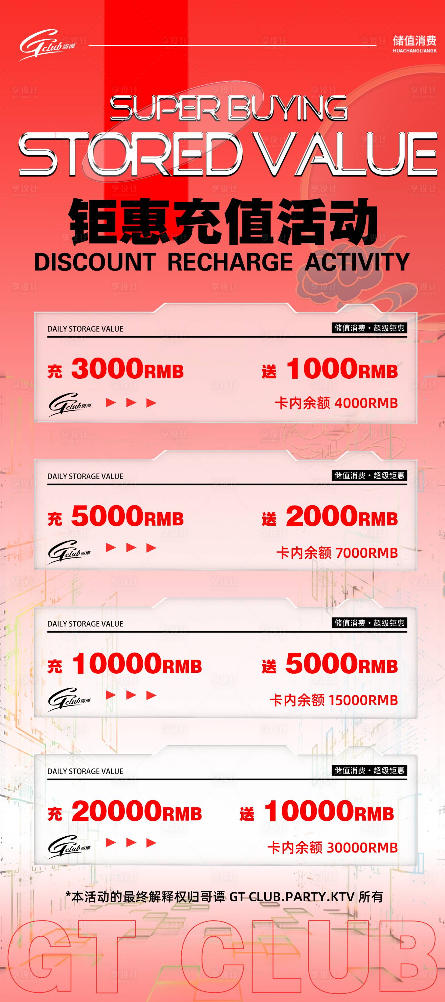 源文件下载【酒吧夜店充值活动海报】编号：72020024673854397