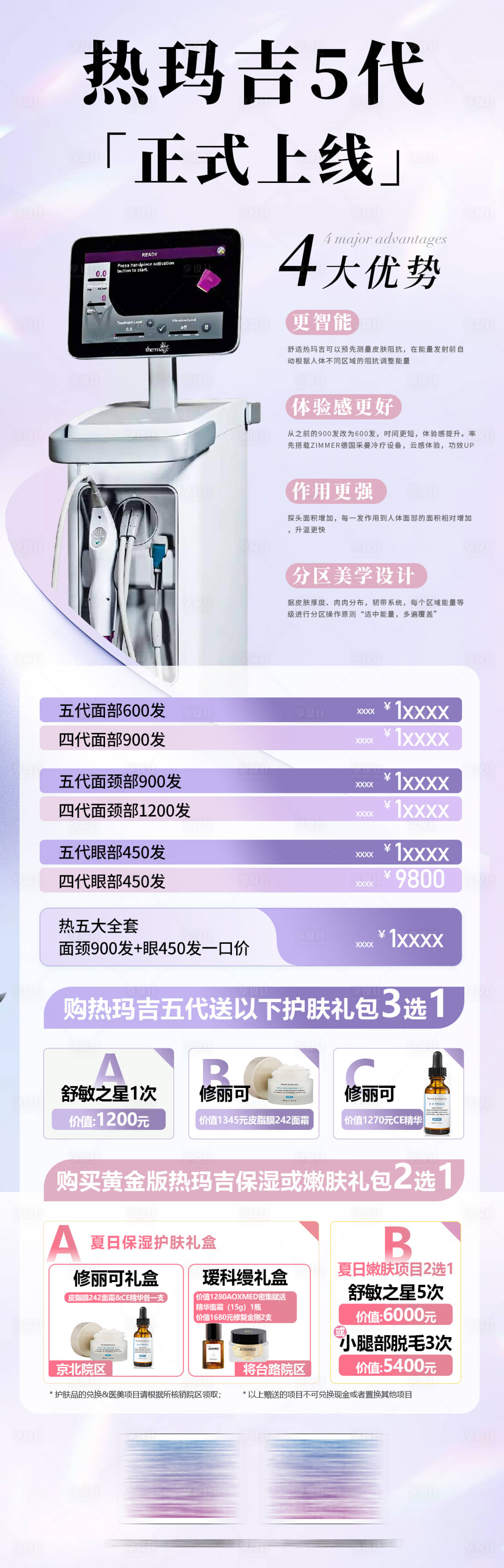 源文件下载【享设计】搜索编号：20990024728485631【医美热玛吉5代介绍长图】