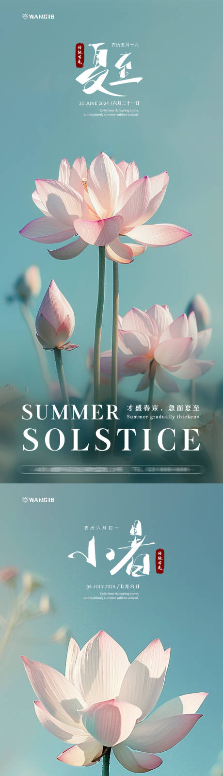 源文件下载【享设计】搜索编号：66870024439137381【夏至小暑荷花海报】