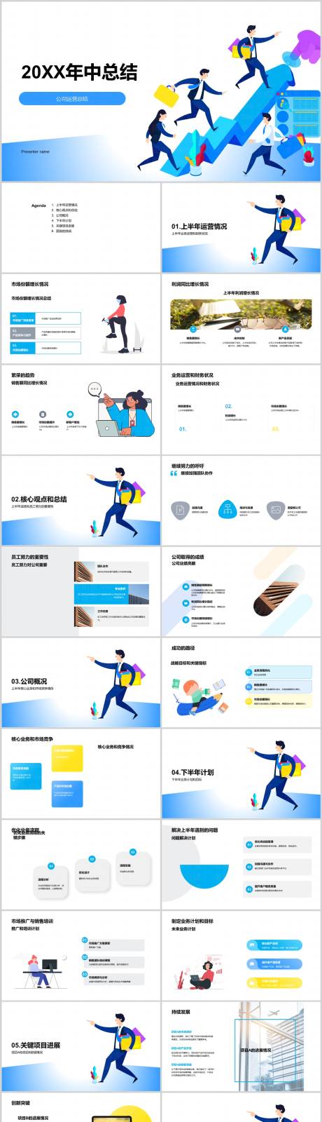 源文件下载【公司年中总结PPT】编号：21250024558169780