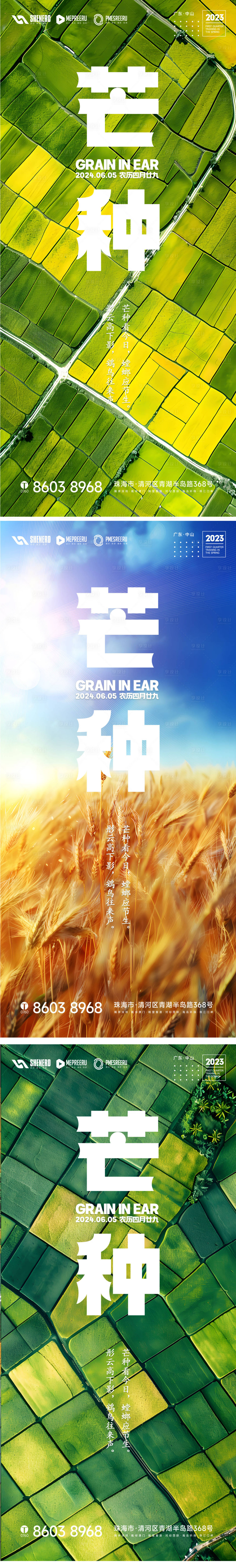 源文件下載【享設(shè)計】搜索編號：38950024294851196【芒種節(jié)氣系列海報】