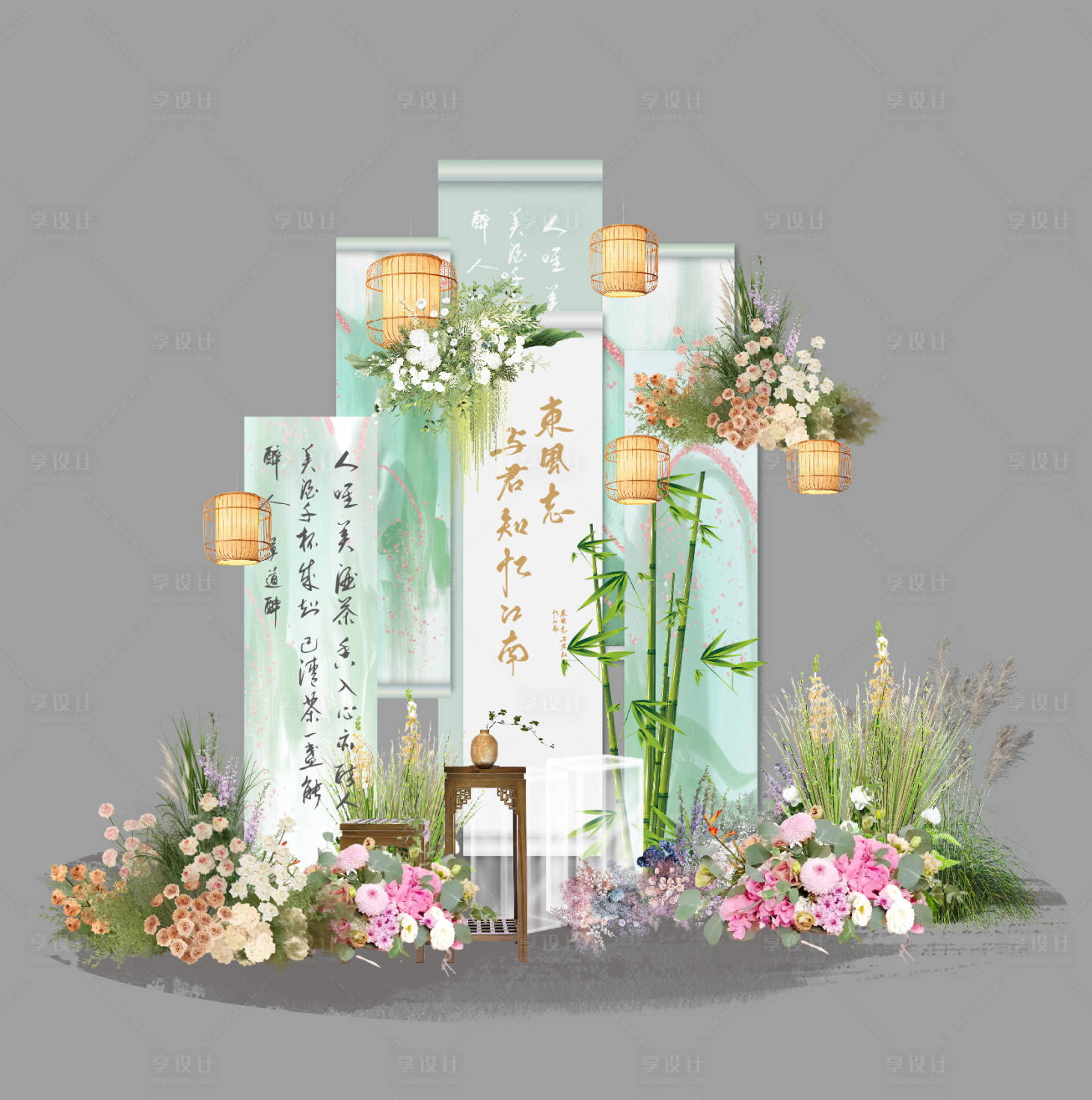 源文件下载【享设计】搜索编号：10500024548332671【中式美陈】