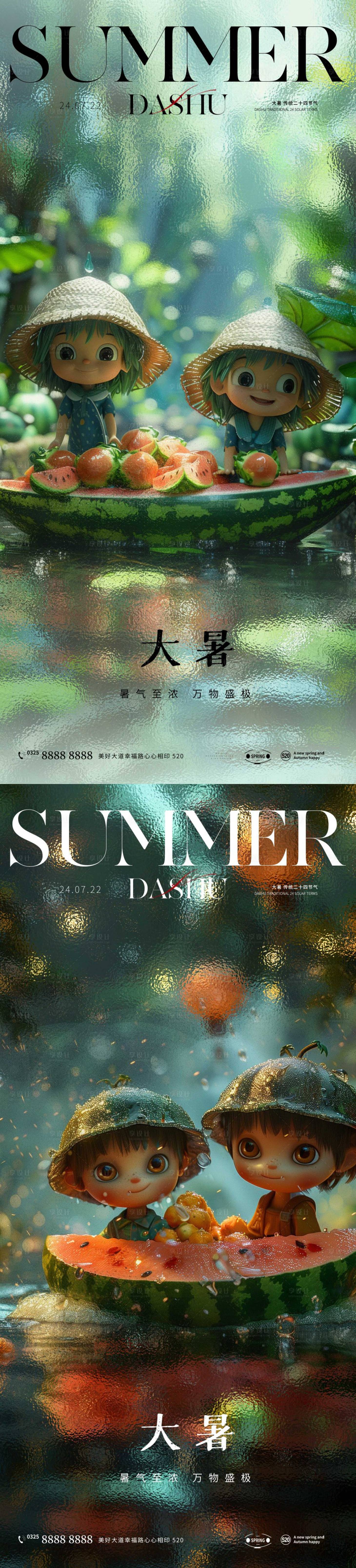 源文件下载【享设计】搜索编号：33910024629906705【大暑】