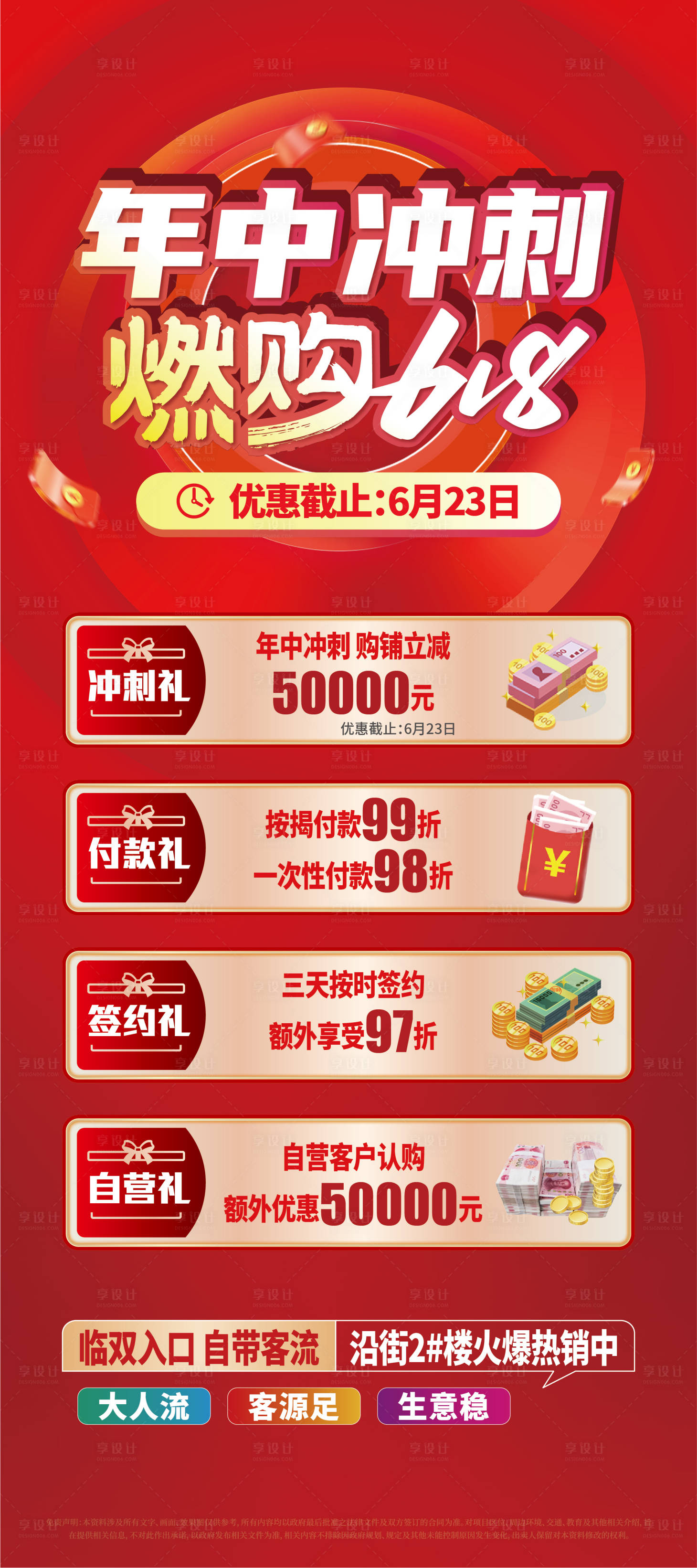 源文件下载【享设计】搜索编号：12000024364411948【地产购房优惠展架 】