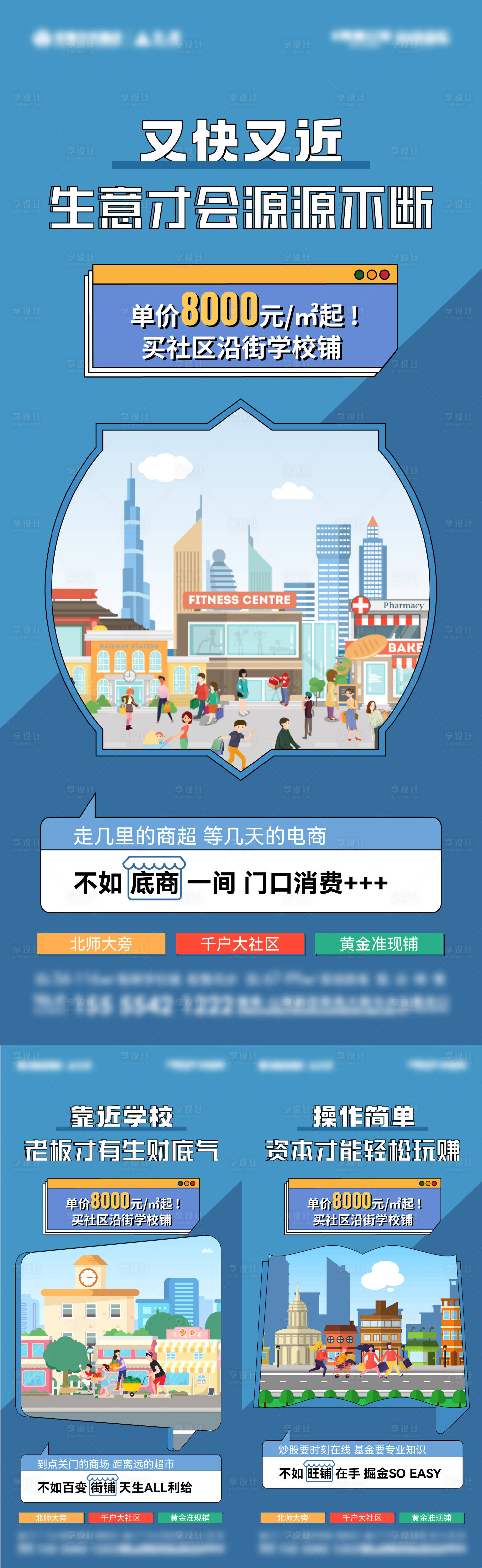 源文件下载【享设计】搜索编号：26820024831239548【地产商业商铺价值点系列海报】