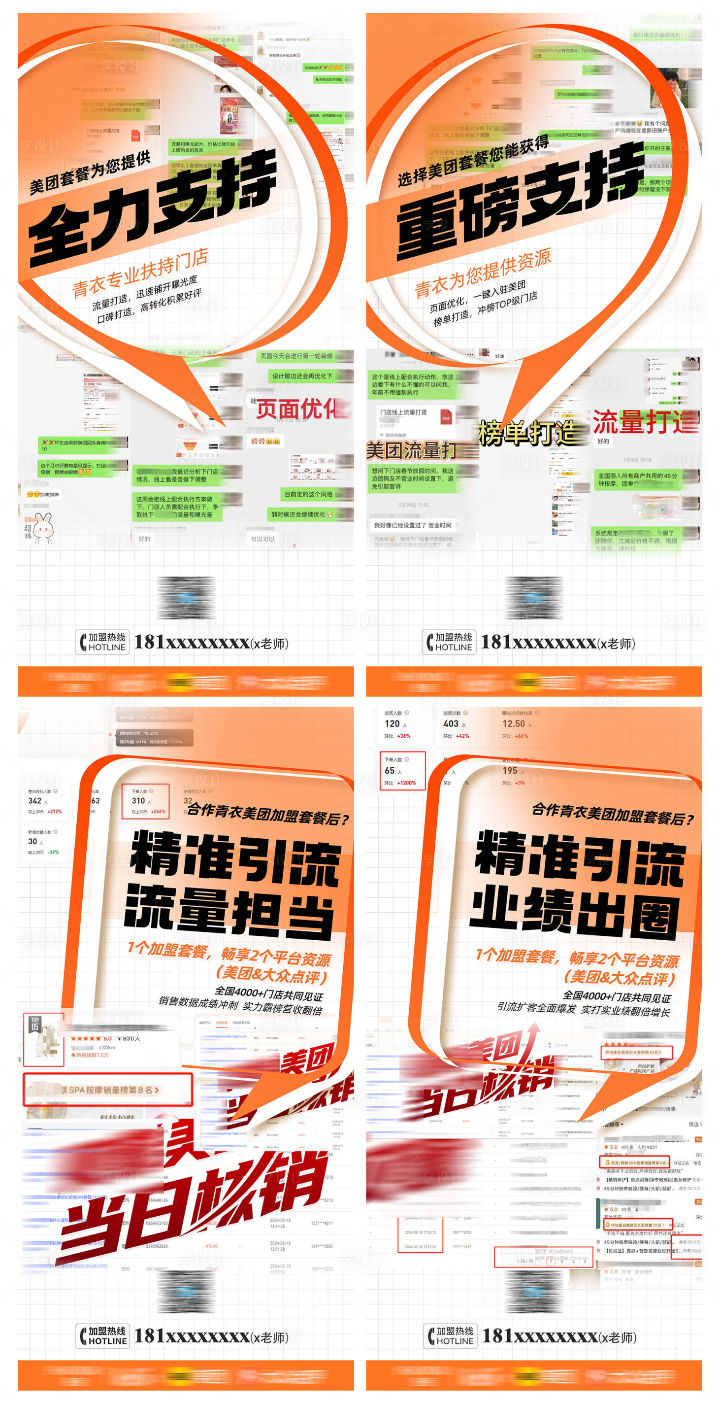 源文件下载【享设计】搜索编号：95230024663166687【美业医美地产美团大众点评热销喜报海报】