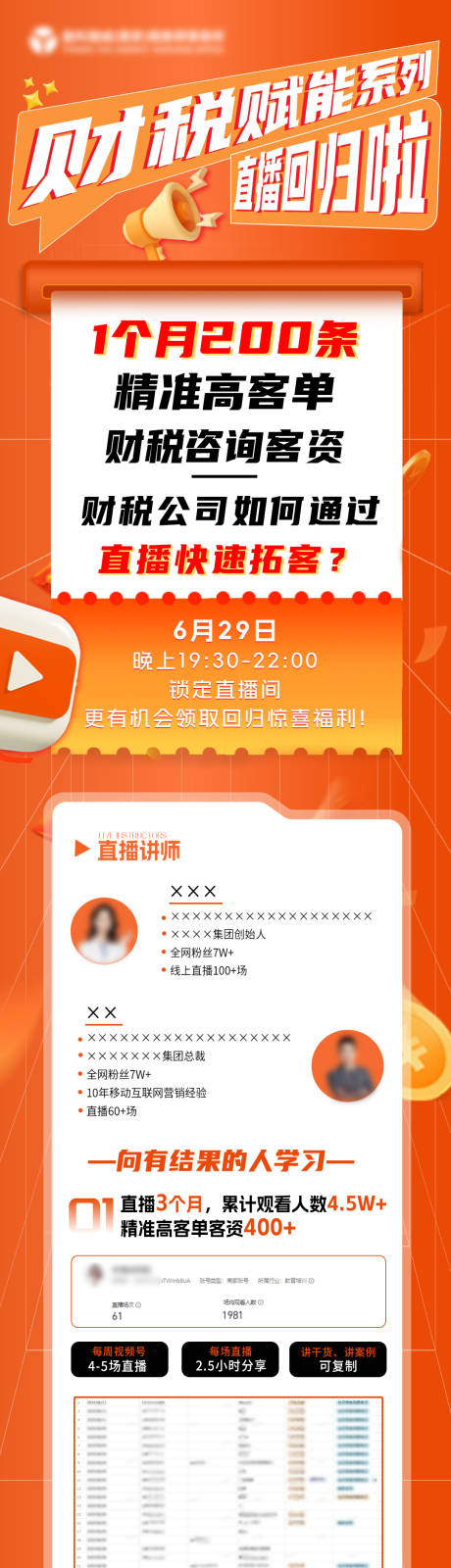 源文件下载【橙色课程直播长图】编号：77980024722036001