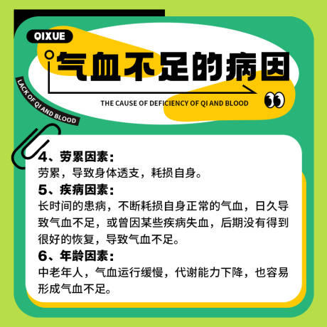 源文件下载【气血常识科普封面海报】编号：92750024502557785