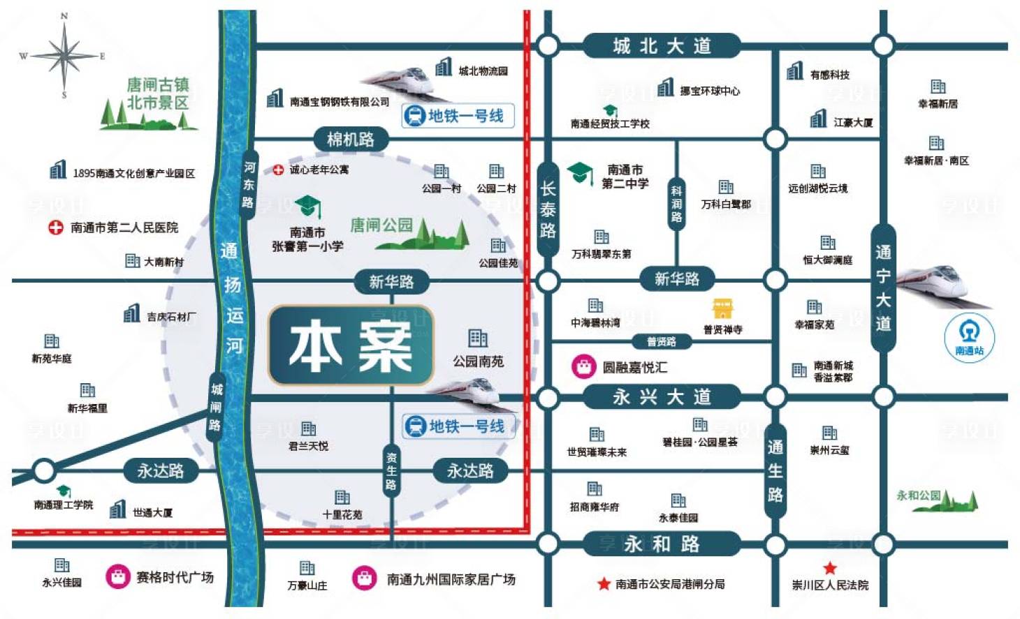 源文件下载【享设计】搜索编号：36270024687264131【地产区位图】