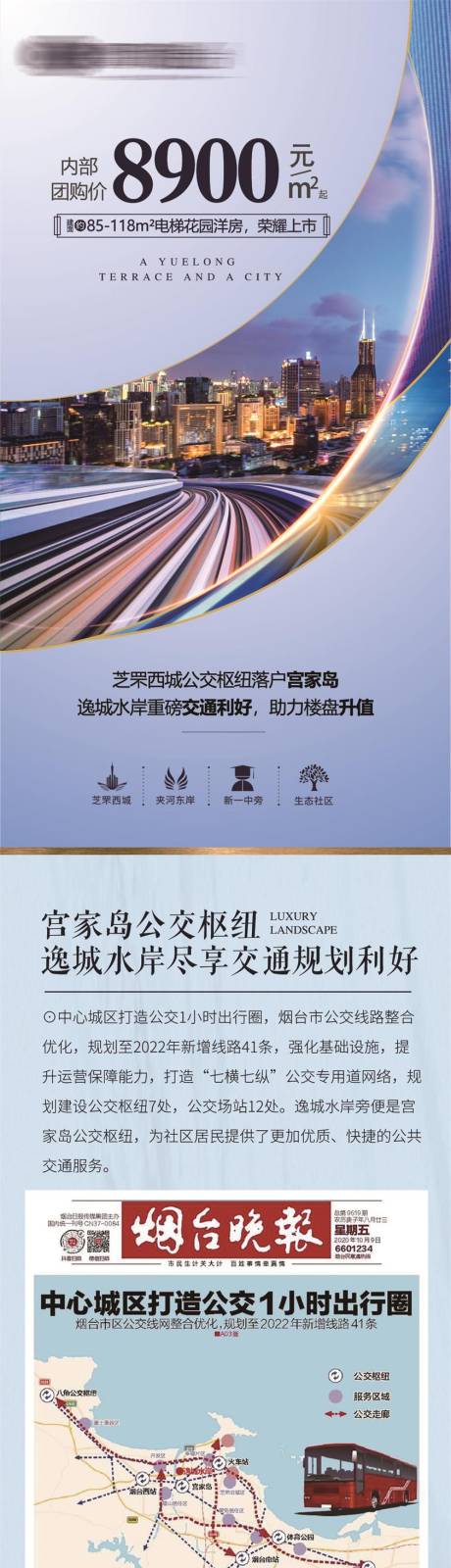 源文件下载【海景房长图刷屏海报】编号：41090024468935237