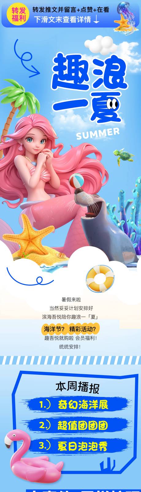 源文件下載【商業(yè)趣浪一夏長圖專題設(shè)計】編號：46650024794901578