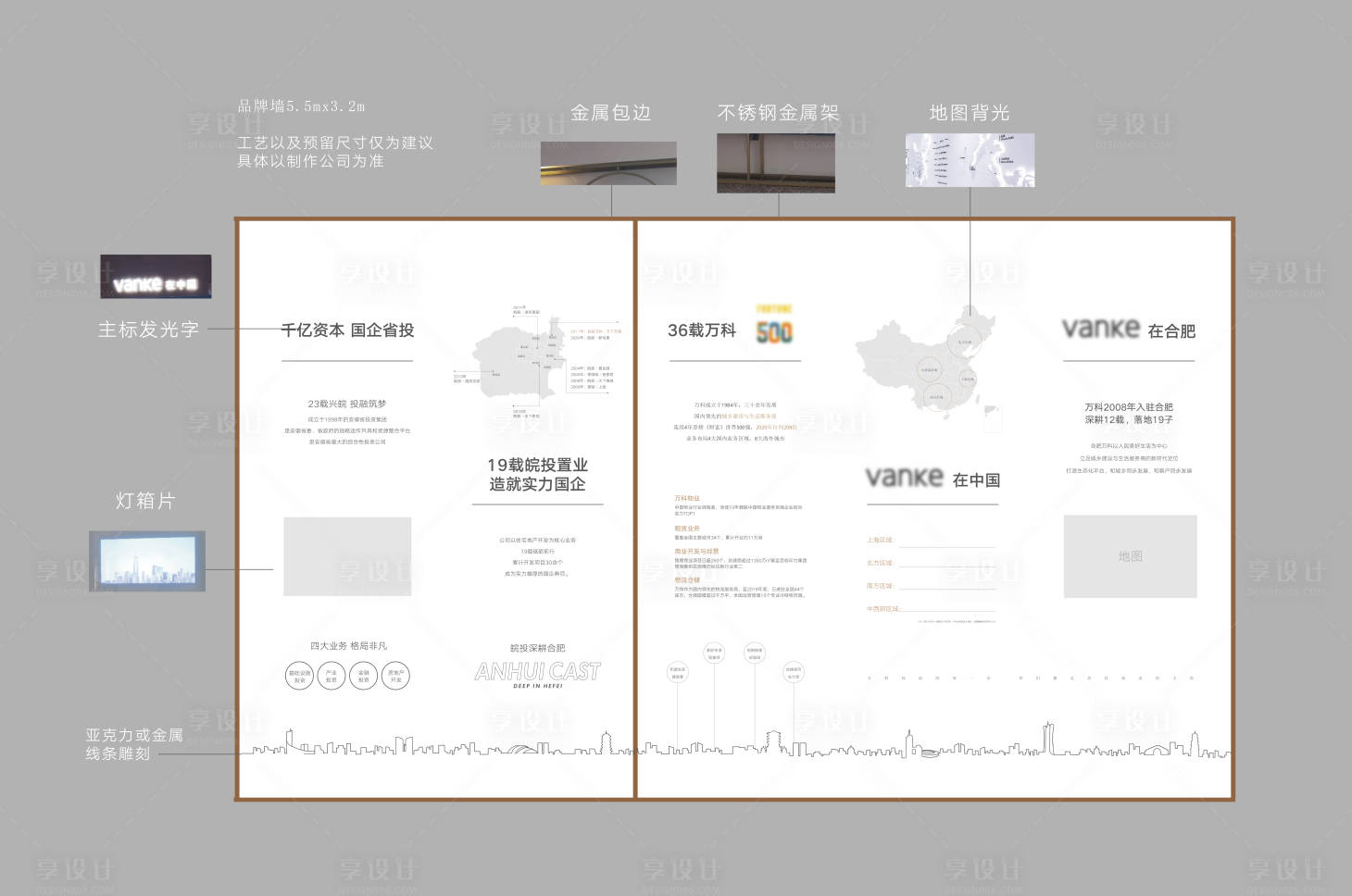 源文件下载【享设计】搜索编号：43800024717797622【地产品牌墙品牌馆背景板】