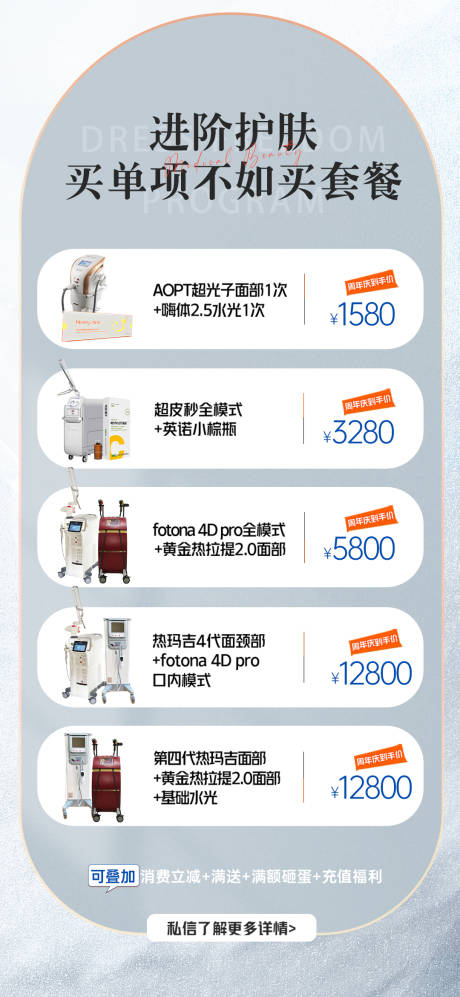 医美项目活动宣传海报