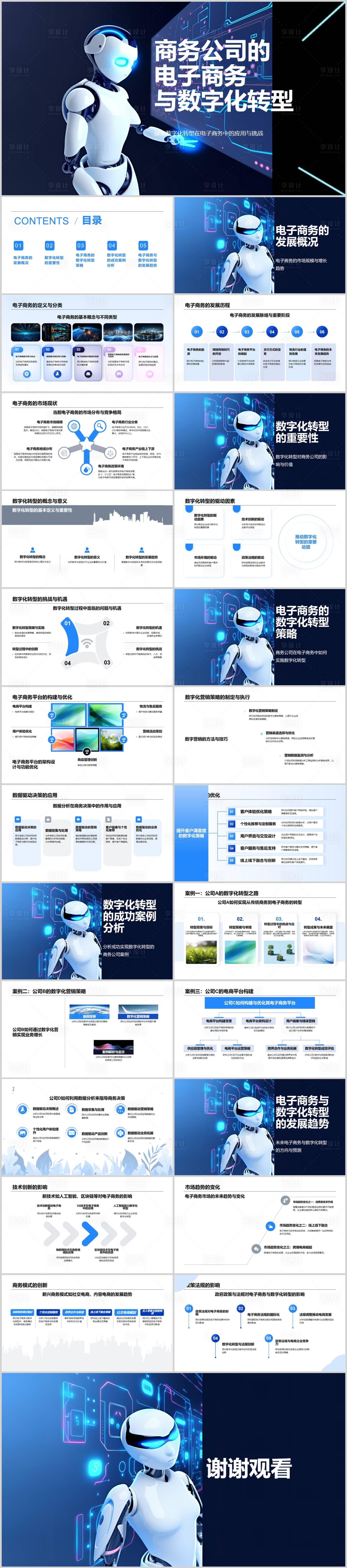 源文件下載【享設計】搜索編號：72190024849702551【商務公司的電子商務與數字化轉型】