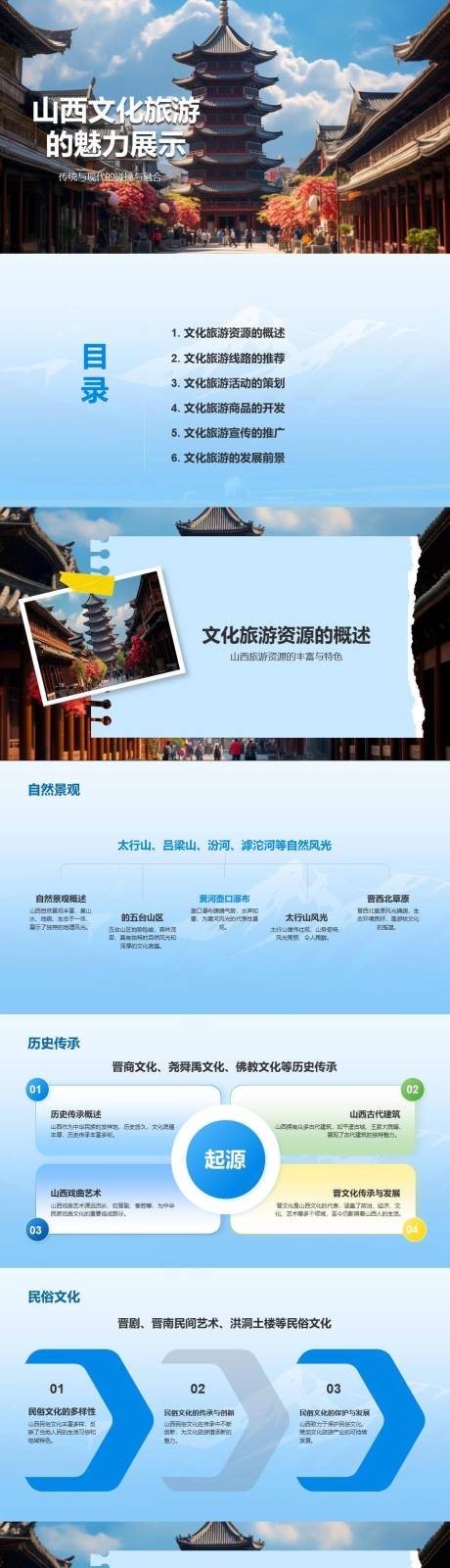 源文件下載【享設計】搜索編號：93100024557497485【山西文化旅游PPT】