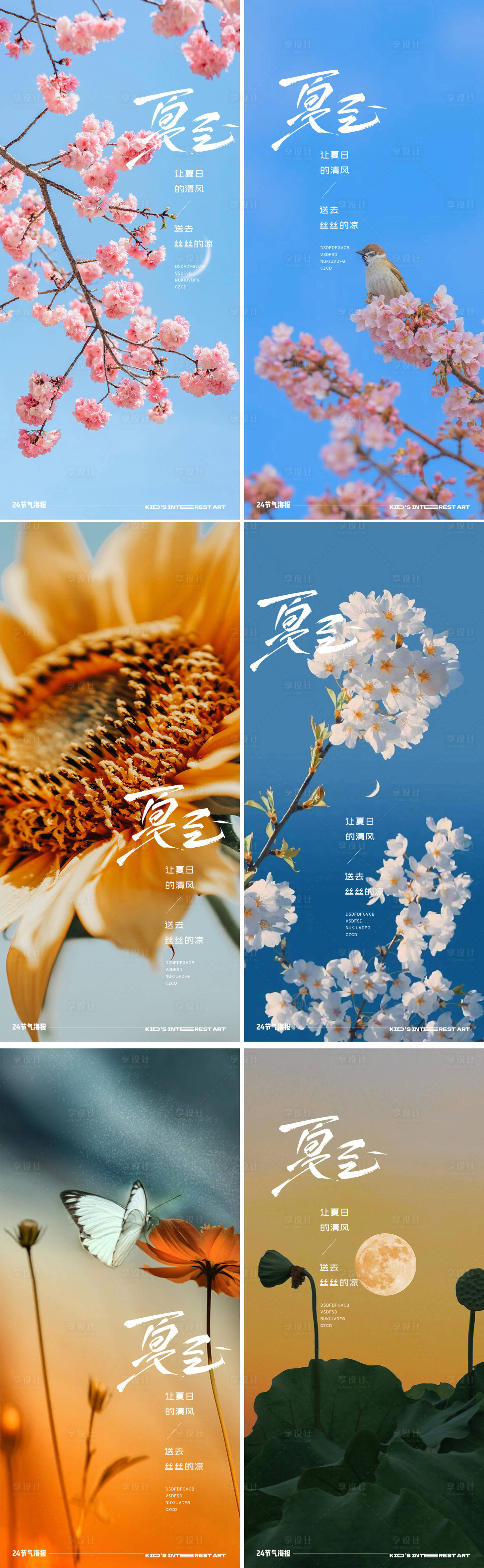 源文件下载【夏至节气海报】编号：81330024549829324