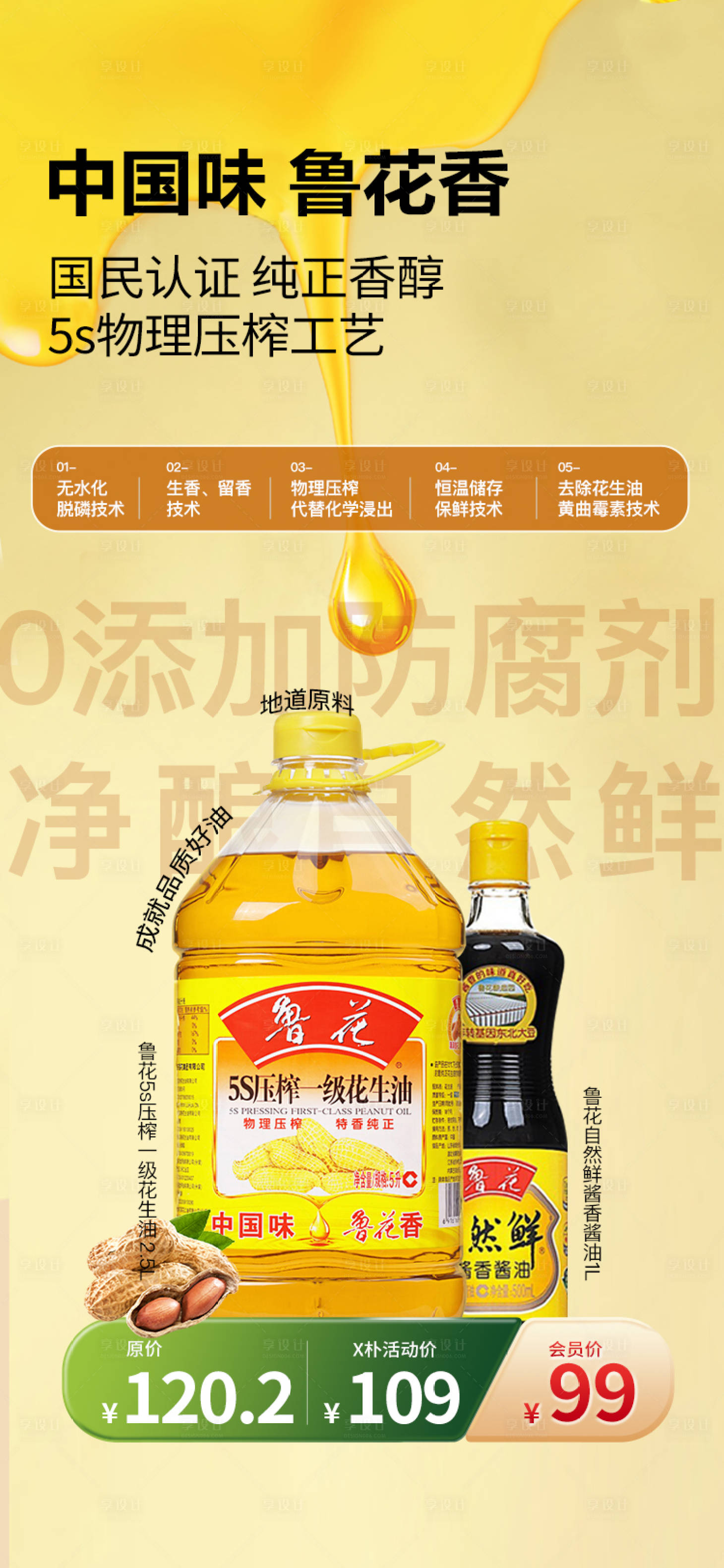 源文件下载【花生油促销海报】编号：64220024774712251