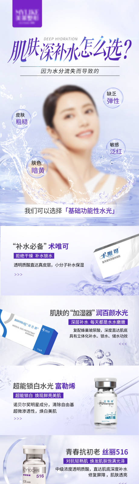 源文件下载【享设计】搜索编号：52040024766621082【肌肤深补水海报】