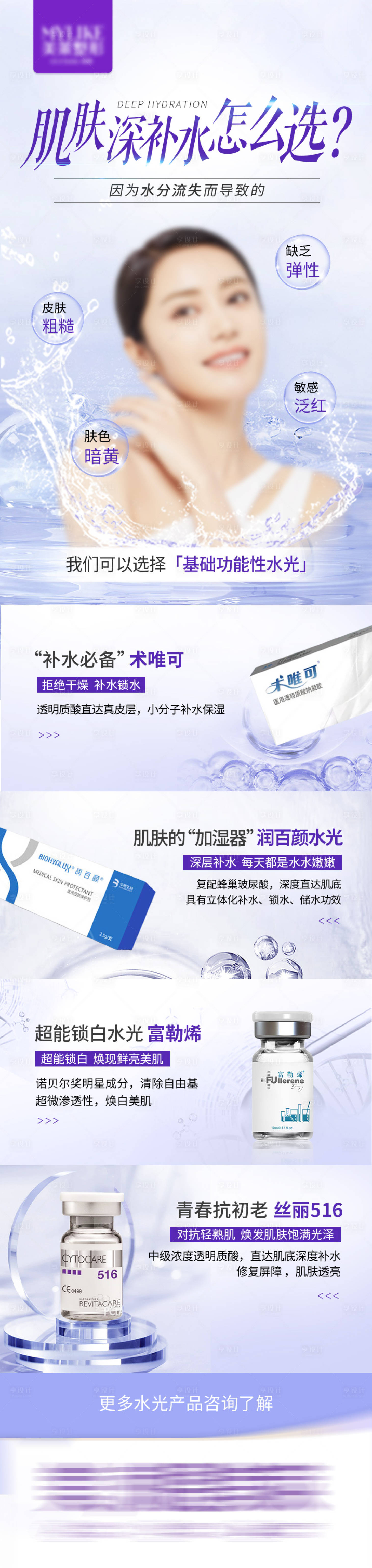 源文件下载【肌肤深补水海报】编号：52040024766621082