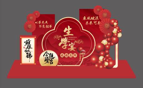 源文件下载【升学宴活动美陈】编号：31580024613509186