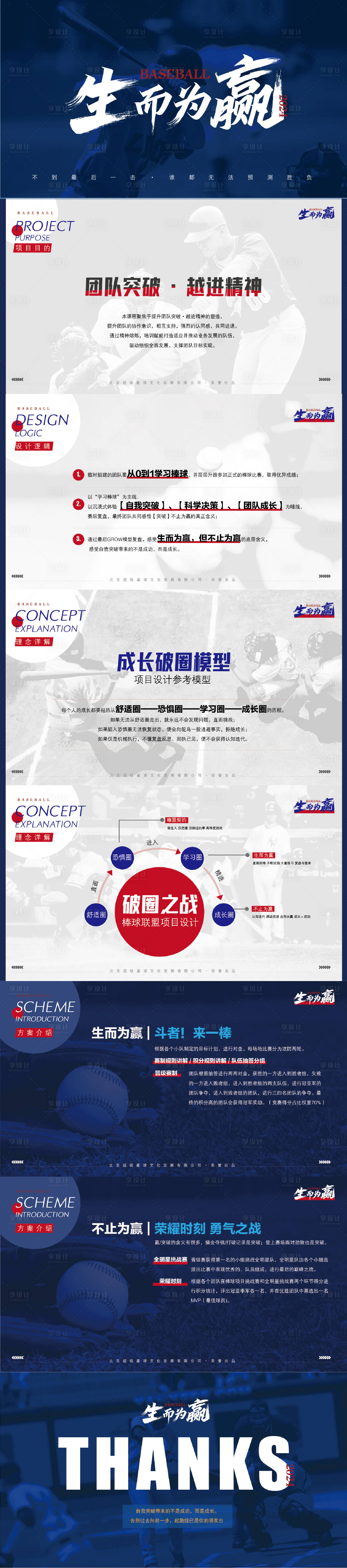 源文件下載【享設(shè)計】搜索編號：50400024577772545【生而為贏棒球方案PPT】