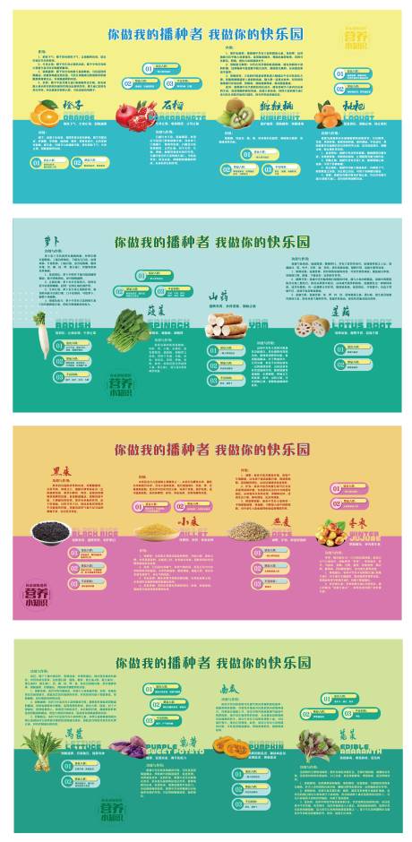 源文件下载【果蔬介绍科普系列海报展板】编号：22410024284173361