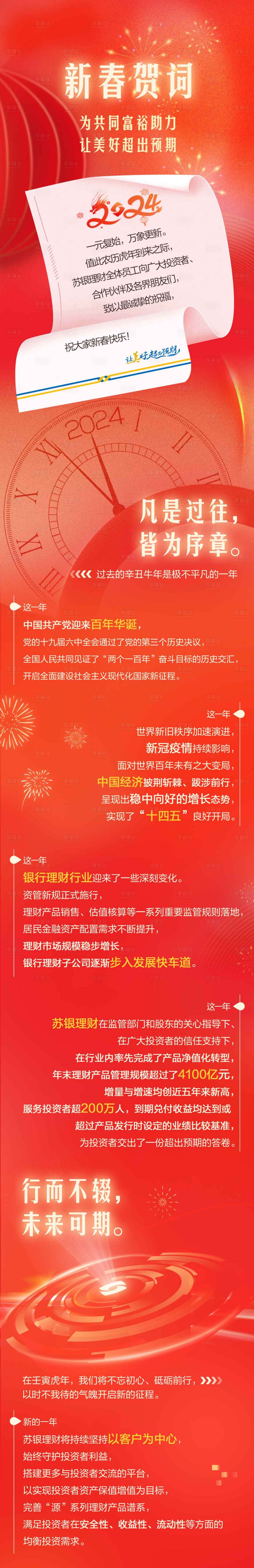 源文件下载【新春年度总结长图海报】编号：85640024765064476