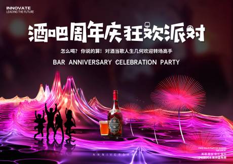 源文件下载【酒吧周年庆狂欢派对活动背景板】编号：67580024828106955