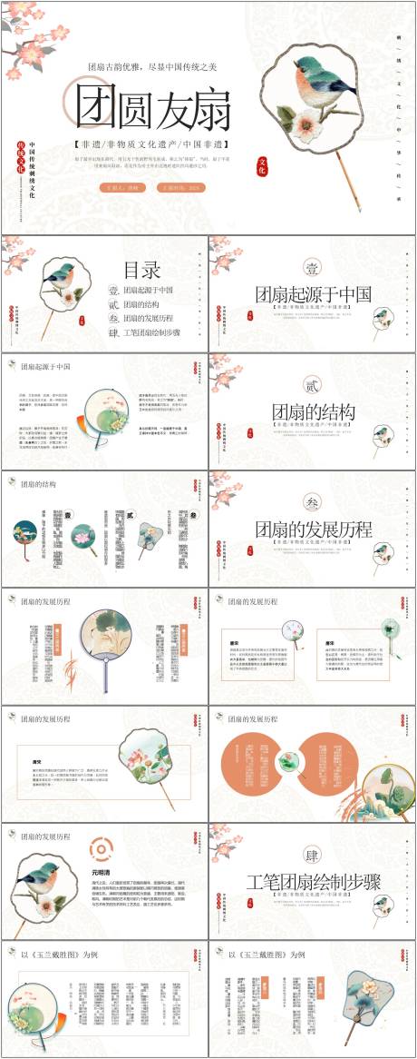 团扇发展历程PPT