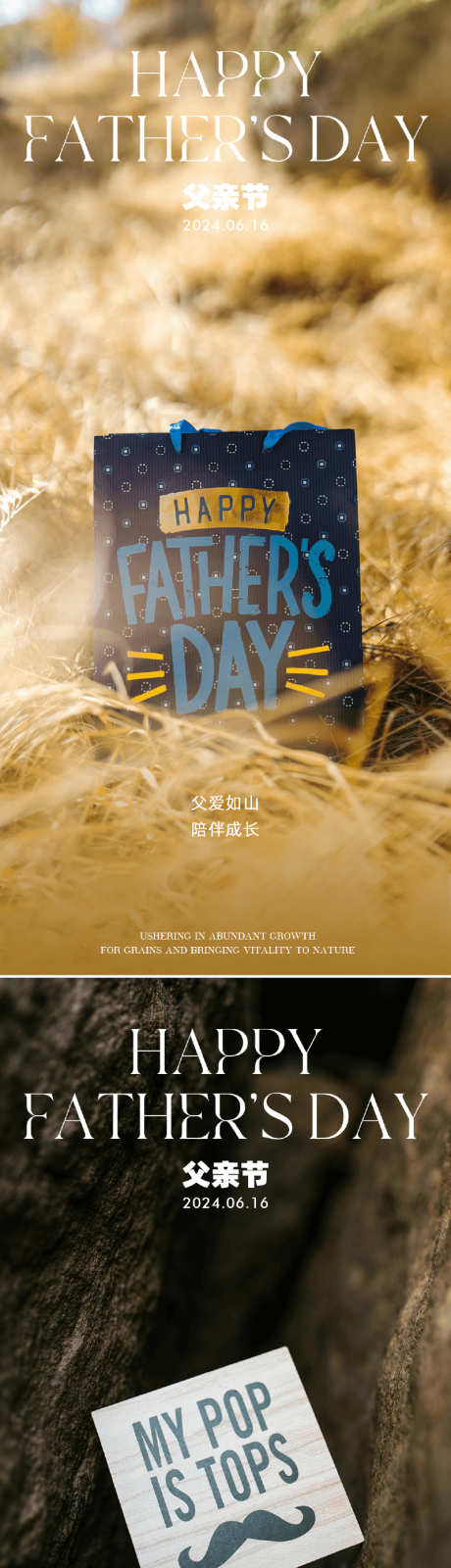 源文件下载【享设计】搜索编号：68920024446057397【父亲节节日祝福系列海报】