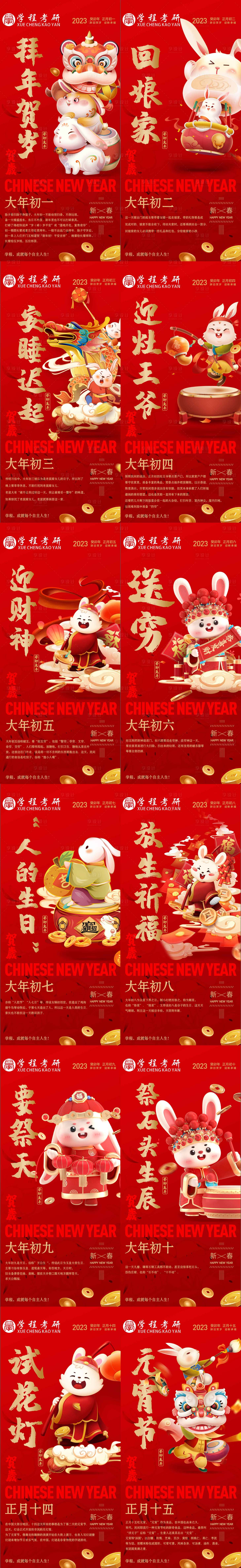 源文件下载【享设计】搜索编号：46230024698159265【年后风俗年俗通用模板海报 】