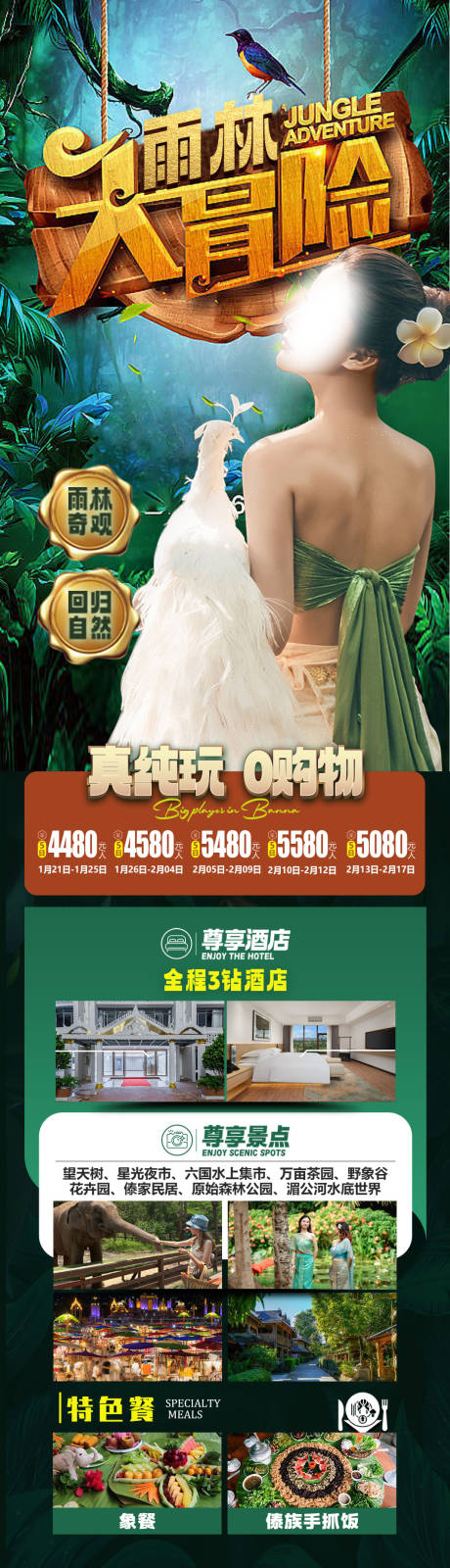 源文件下载【享设计】搜索编号：68990024661061184【雨林大冒险旅游海报】
