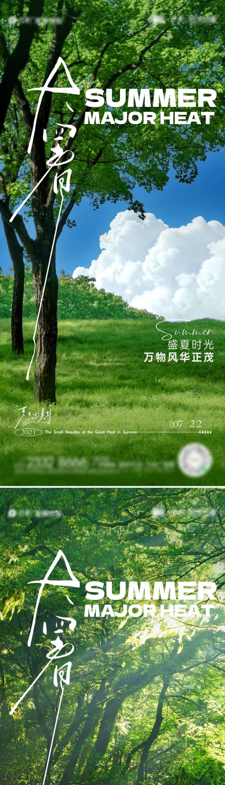 大暑节气海报