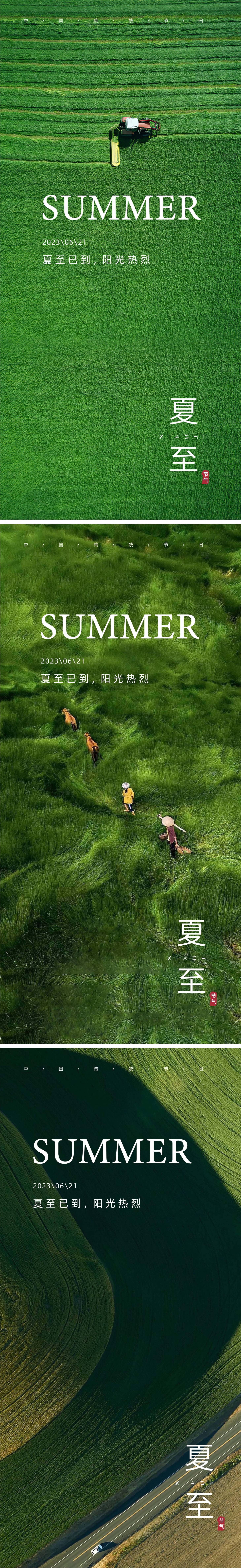 源文件下载【夏至节气海报】编号：39340024617408665