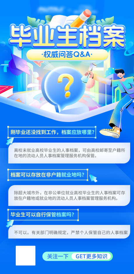 源文件下载【毕业生档案存档小知识海报】编号：59030024566261453