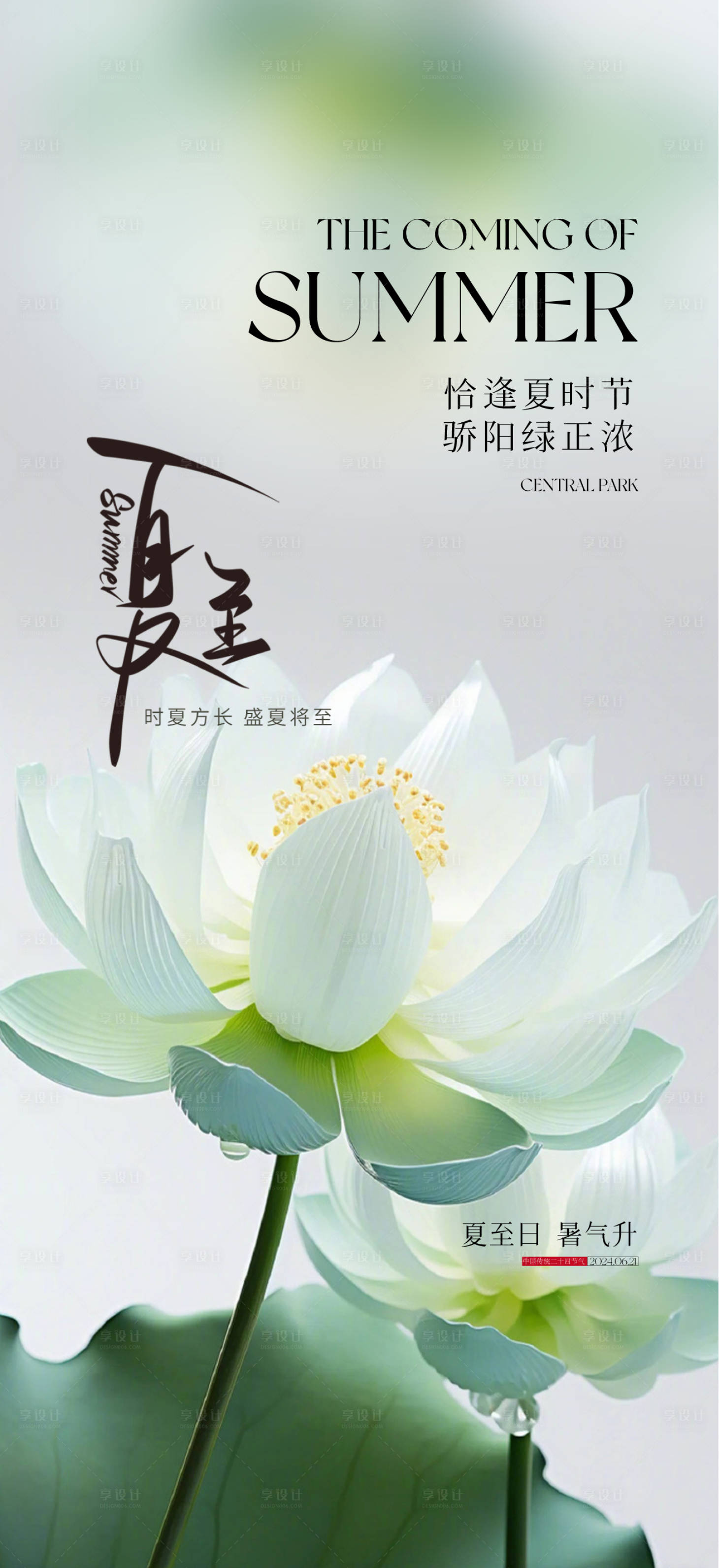 源文件下載【享設(shè)計】搜索編號：41200024532833201【夏至海報  】