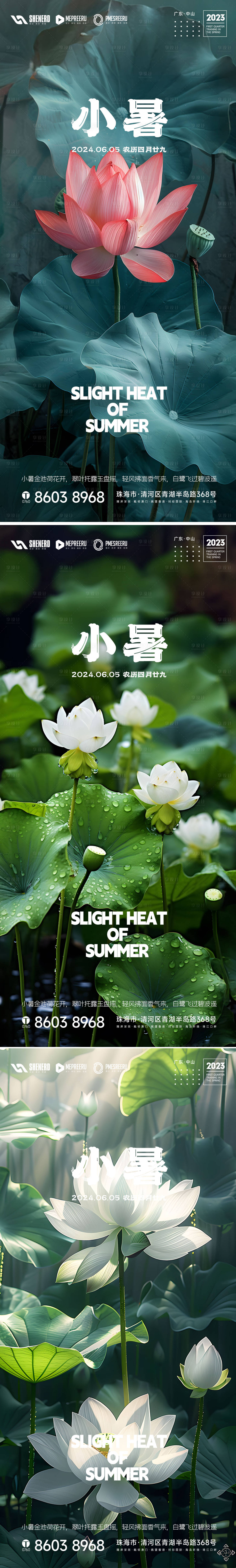 源文件下载【享设计】搜索编号：44080024543515499【小暑】