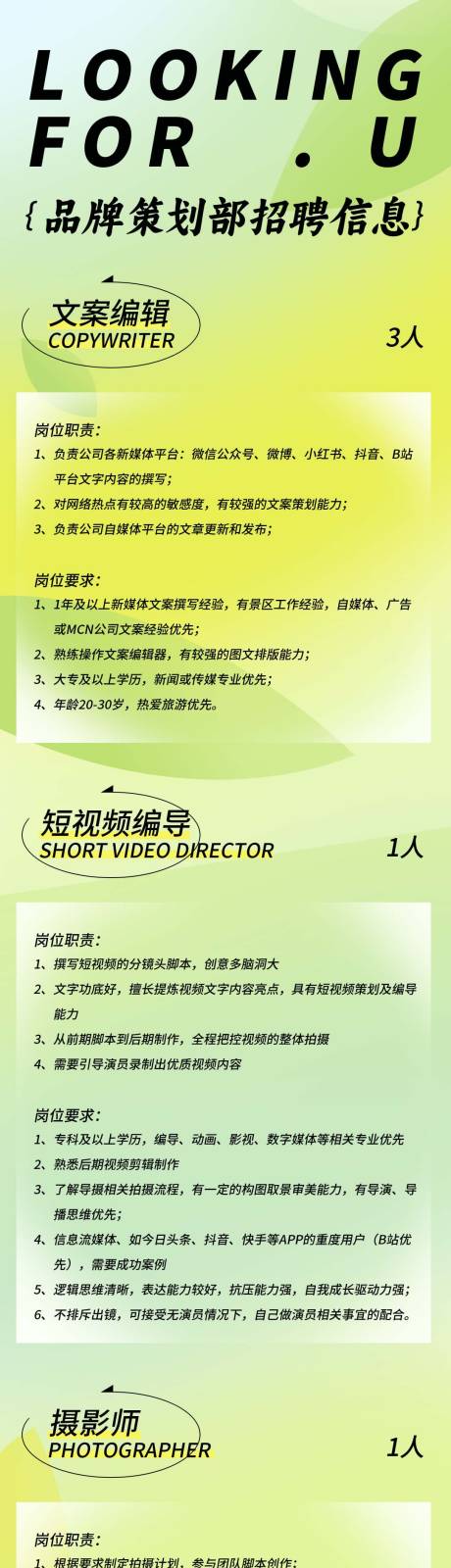 源文件下载【享设计】搜索编号：99800024317851118【招聘长图海报】