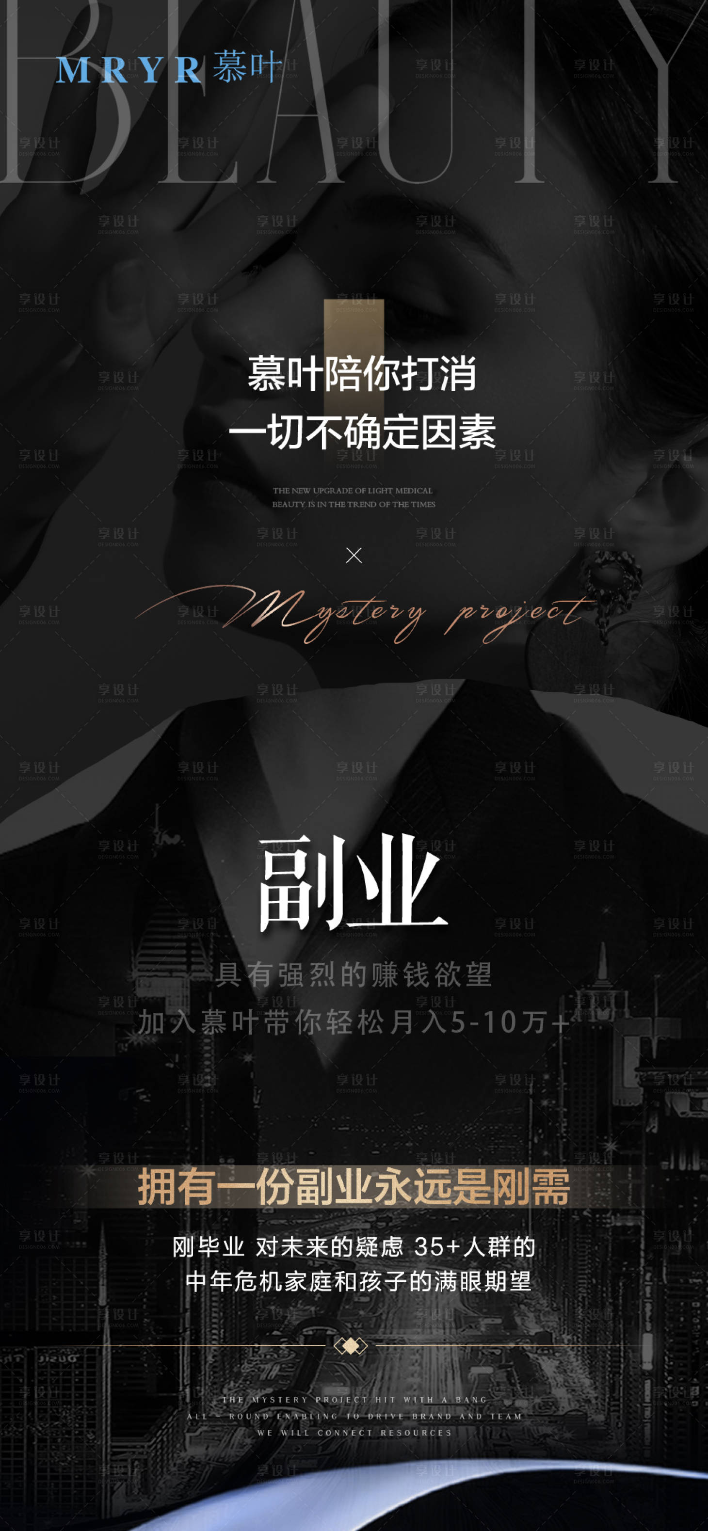 源文件下載【享設(shè)計(jì)】搜索編號(hào)：84260024664492445【輕醫(yī)美招商海報(bào)】